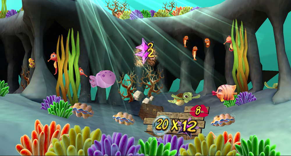 Coral Clams Dice Bonus Game